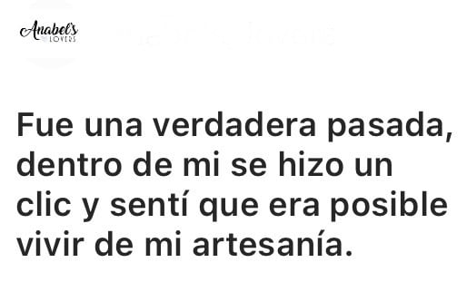 Semana de la artesana emprendedora testimonio