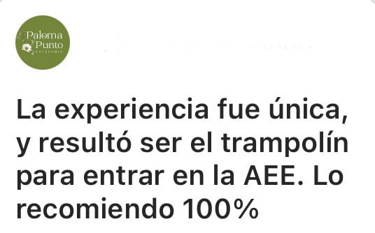 Semana de la artesana emprendedora testimonio